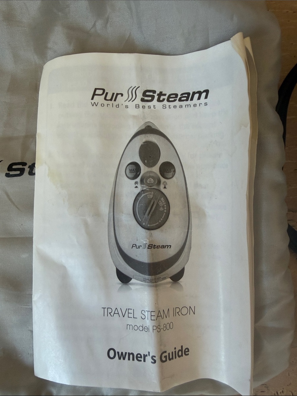 Travel Steam Iron - White and Gray - Picture 2 of 4
